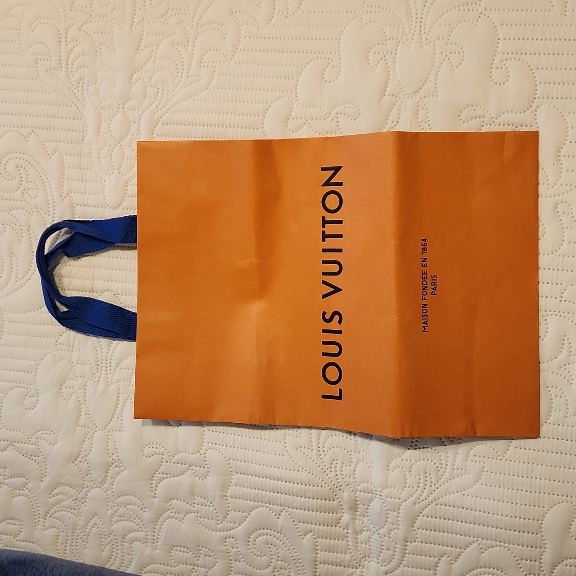 Empty Lv Medium Authentic Paper Shopping Bag